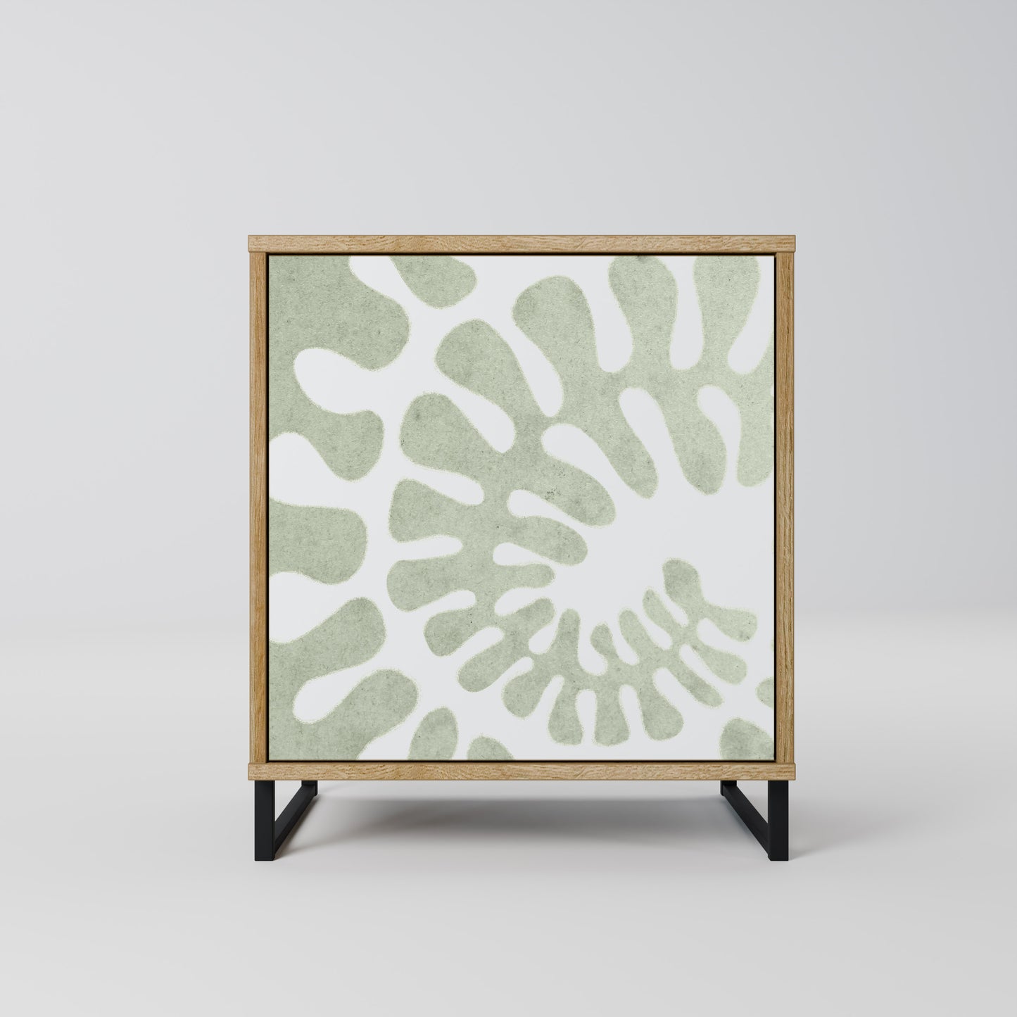 HELIX DANCE 1-Door Sideboard in Oak Effect