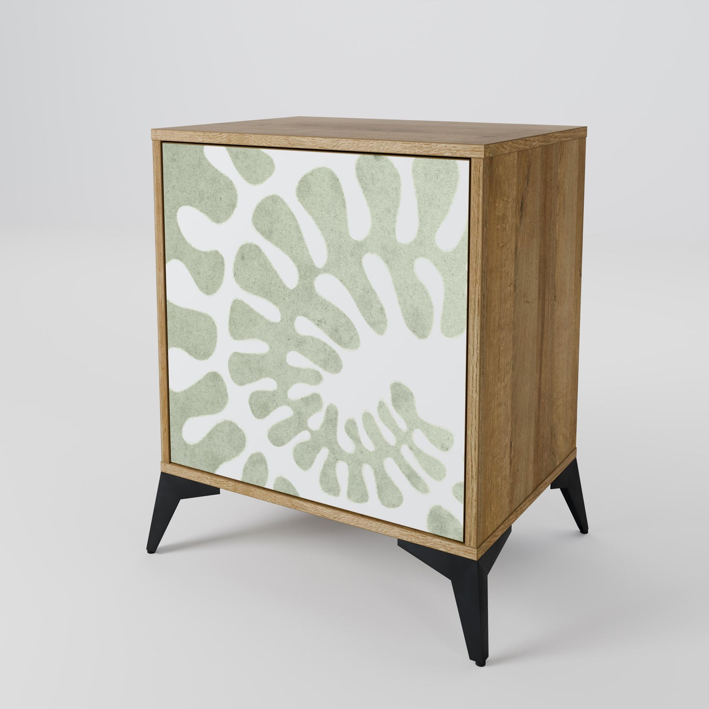 HELIX DANCE 1-Door Sideboard in Oak Effect