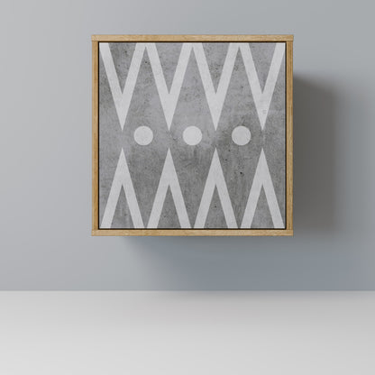 SHARP EDGES 1-Door Sideboard in Oak Effect