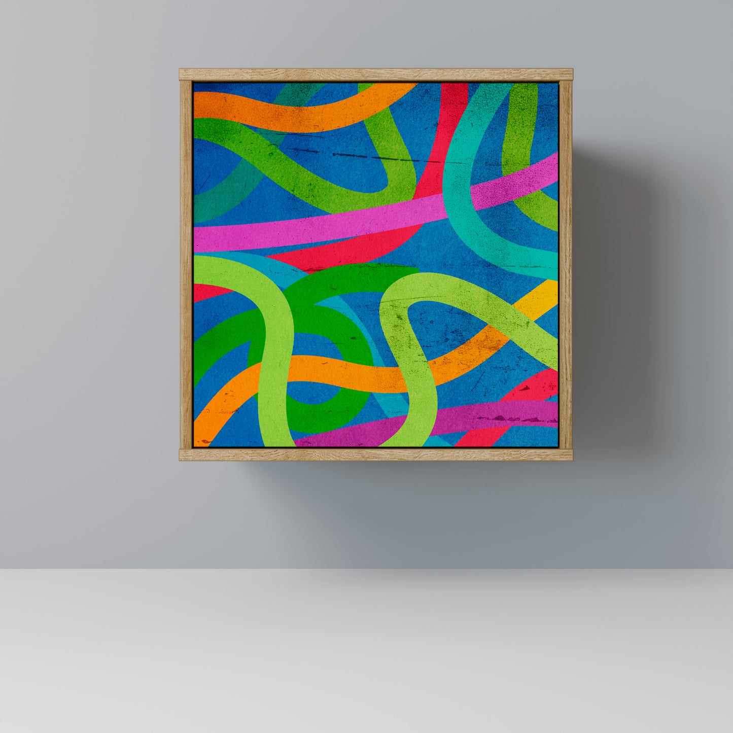 STREAMER TANGLE 1-Door Sideboard in Oak Effect