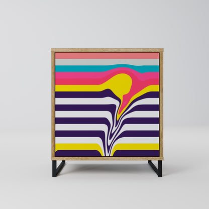 TONE COLLAPSE 1-Door Sideboard in Oak Effect