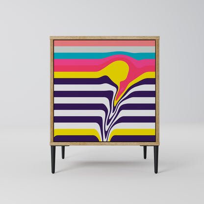 TONE COLLAPSE 1-Door Sideboard in Oak Effect