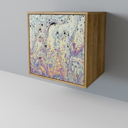 MOSAIC OF COLORS 1-Door Sideboard in Oak Effect