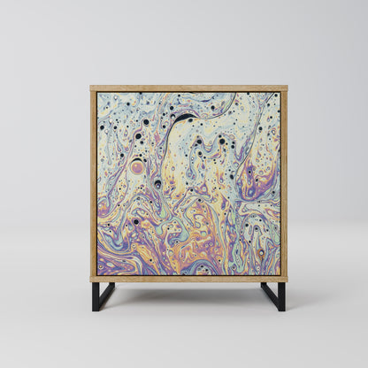 MOSAIC OF COLORS 1-Door Sideboard in Oak Effect