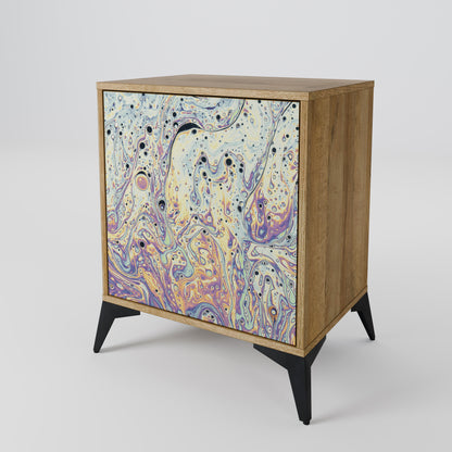 MOSAIC OF COLORS 1-Door Sideboard in Oak Effect