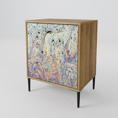MOSAIC OF COLORS 1-Door Sideboard in Oak Effect