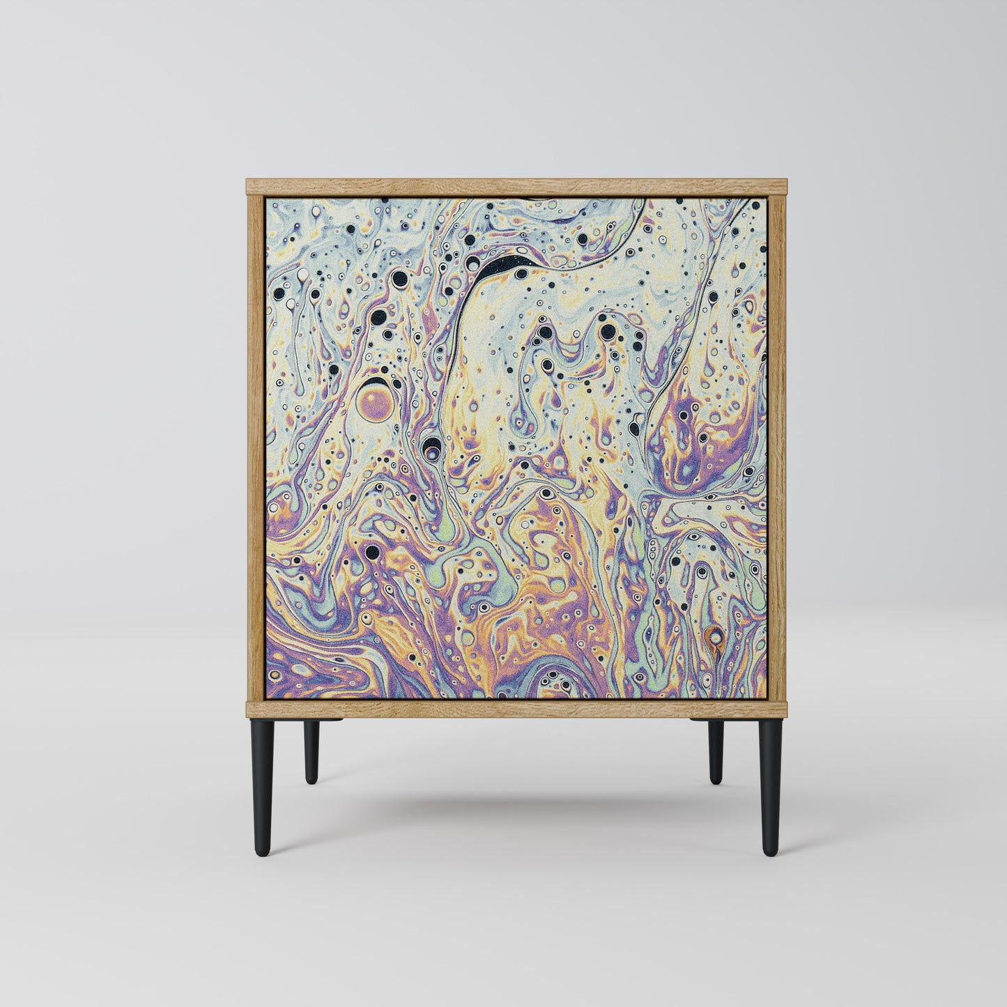 MOSAIC OF COLORS 1-Door Sideboard in Oak Effect