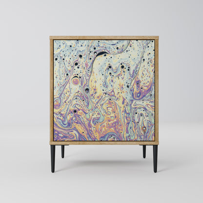 MOSAIC OF COLORS 1-Door Sideboard in Oak Effect