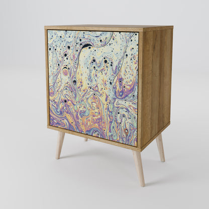 MOSAIC OF COLORS 1-Door Sideboard in Oak Effect