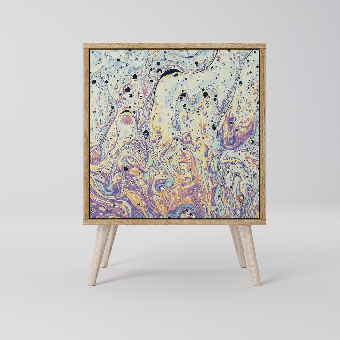 MOSAIC OF COLORS 1-Door Sideboard in Oak Effect