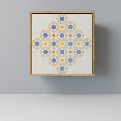 PATTERNED PRISM 1-Door Sideboard in Oak Effect