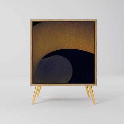 HOLLOW TIME 1-Door Sideboard in Oak Effect