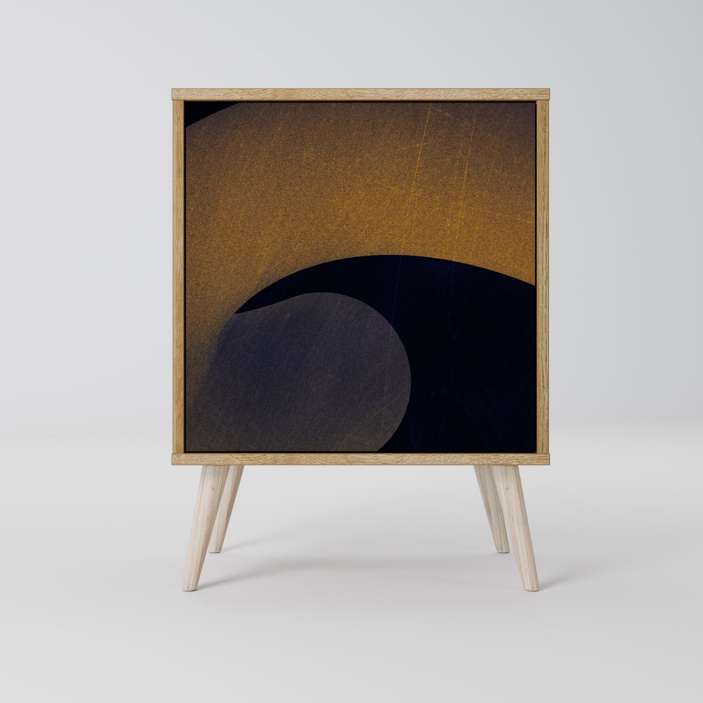 HOLLOW TIME 1-Door Sideboard in Oak Effect