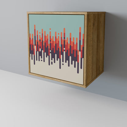 CHROMA CONTOURS 1-Door Sideboard in Oak Effect