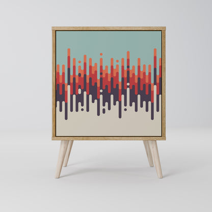 CHROMA CONTOURS 1-Door Sideboard in Oak Effect