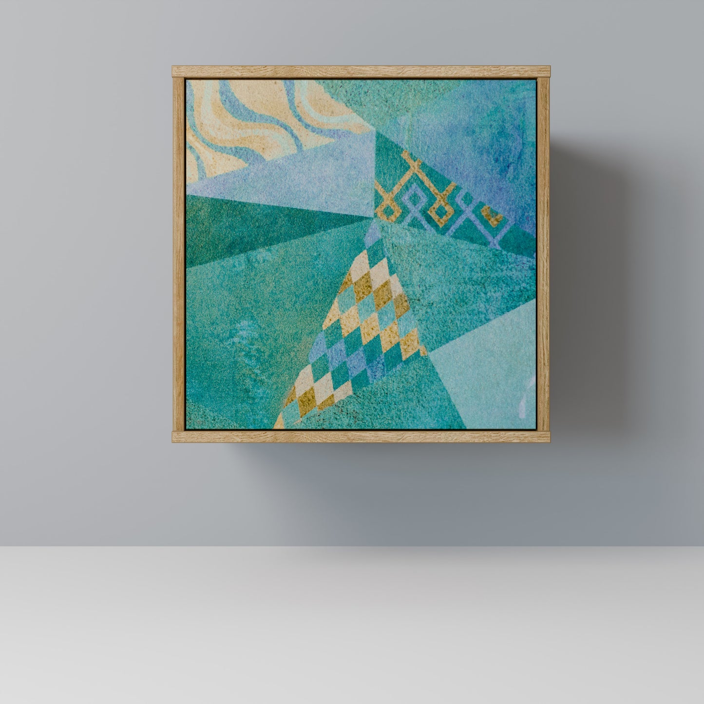 SPECTRUM SPLENDOR 1-Door Sideboard in Oak Effect