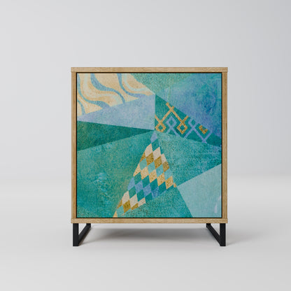 SPECTRUM SPLENDOR 1-Door Sideboard in Oak Effect