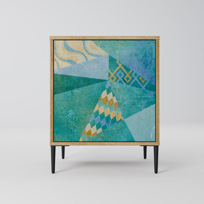 SPECTRUM SPLENDOR 1-Door Sideboard in Oak Effect