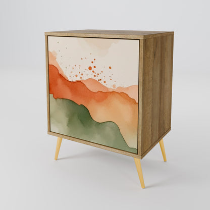 WATERCOLOUR PEAKS 1-Door Sideboard in Oak Effect