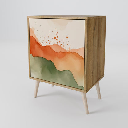 WATERCOLOUR PEAKS 1-Door Sideboard in Oak Effect