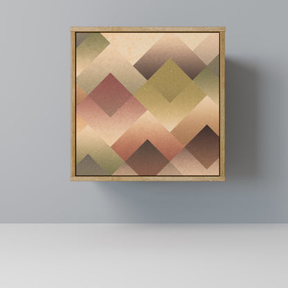 GEOMETRIC FUSION 1-Door Sideboard in Oak Effect