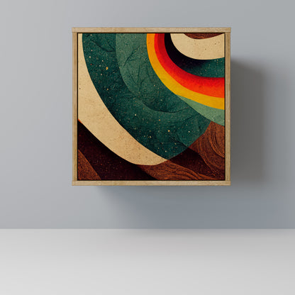 COLORFUL STRANDS 1-Door Sideboard in Oak Effect