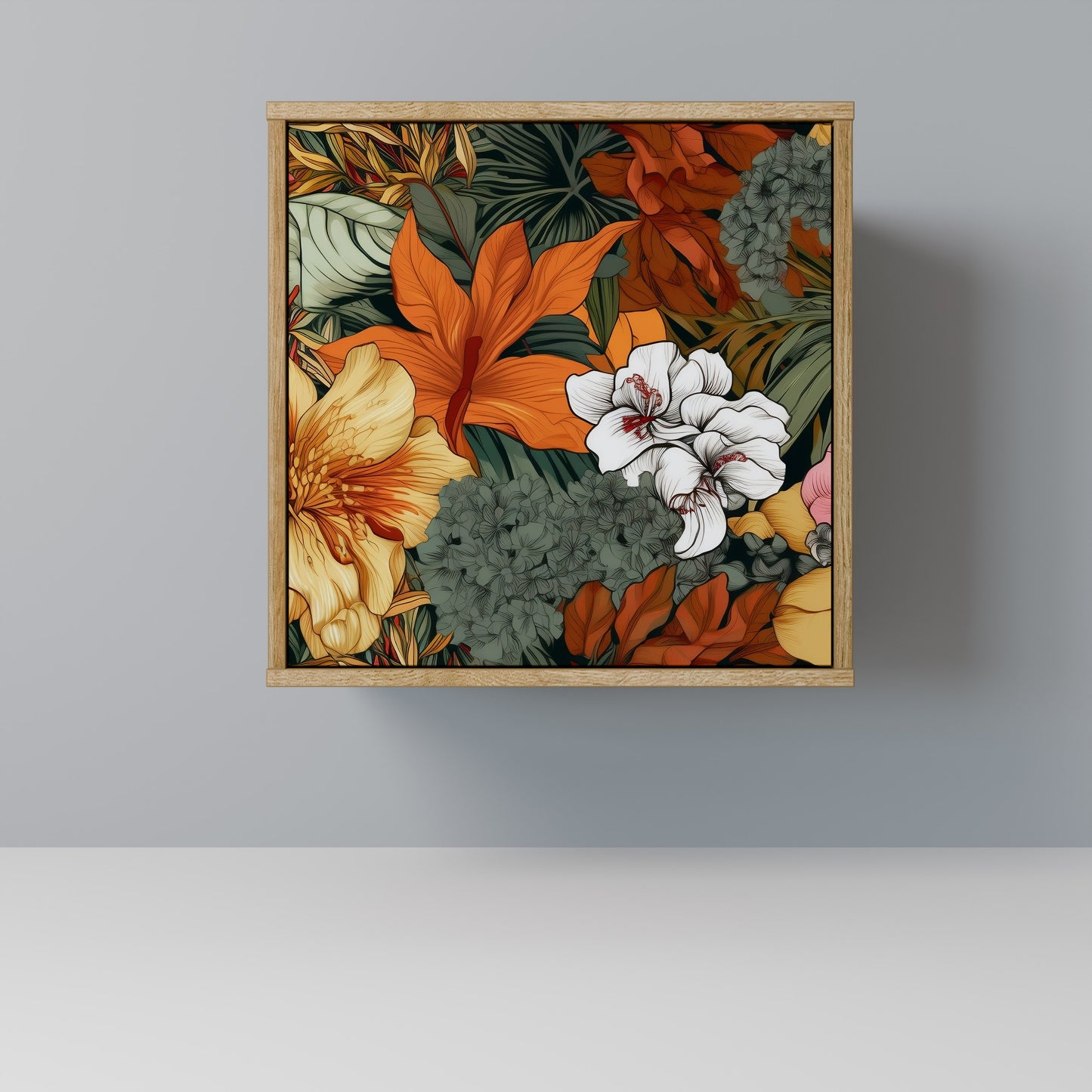 RADIANT FLORA 1-Door Sideboard in Oak Effect