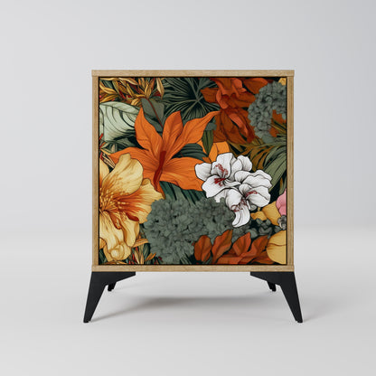 RADIANT FLORA 1-Door Sideboard in Oak Effect