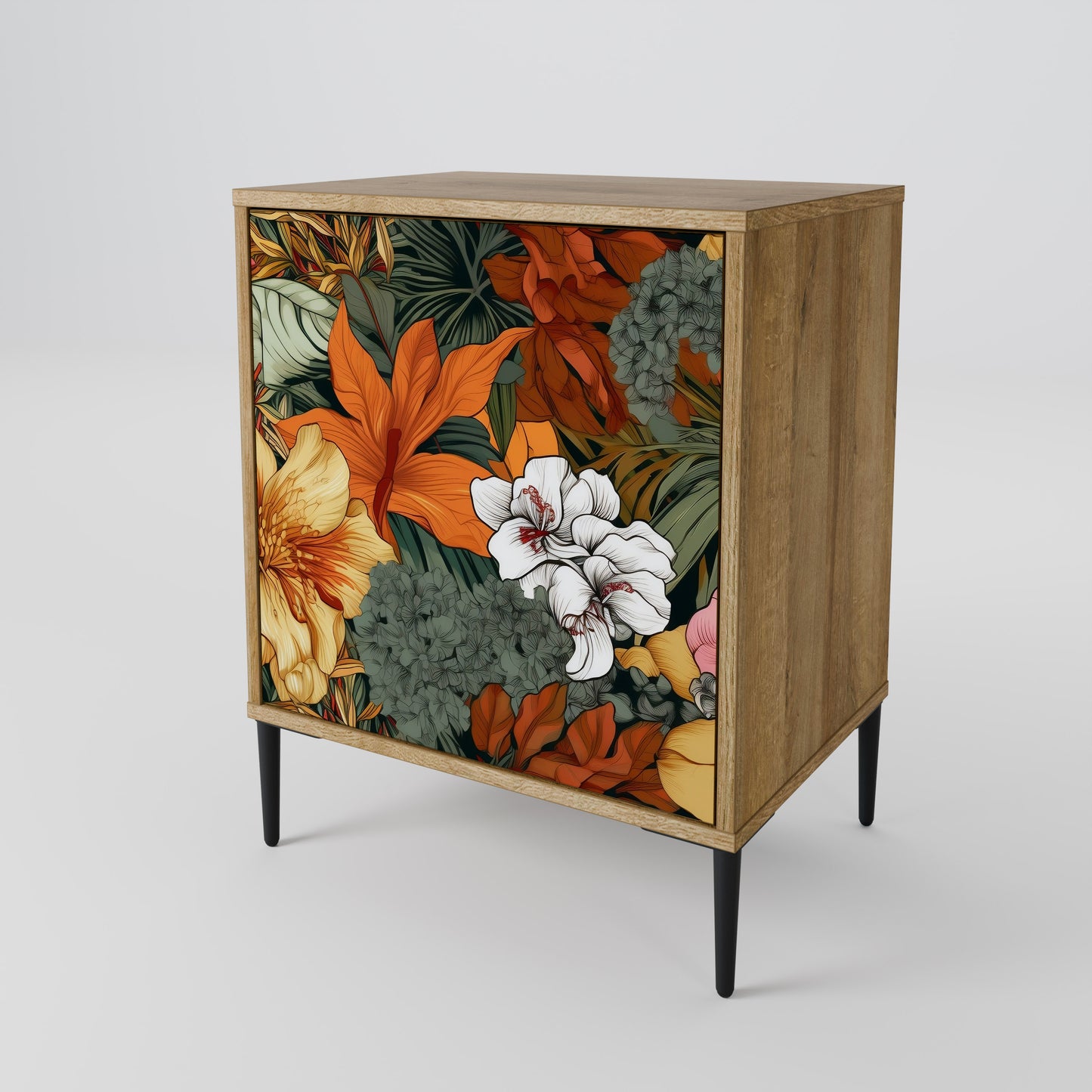 RADIANT FLORA 1-Door Sideboard in Oak Effect