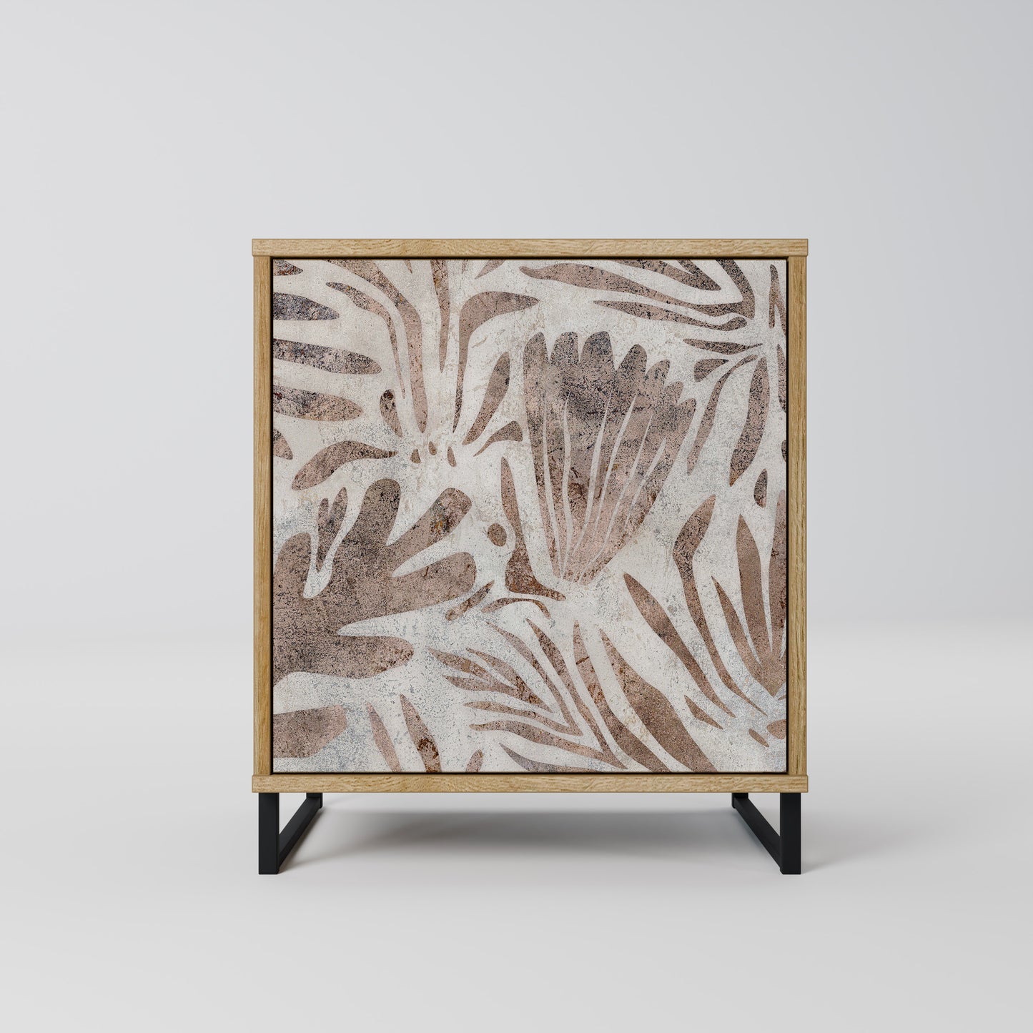 PASSING TIME Madia a 1 anta effetto rovere