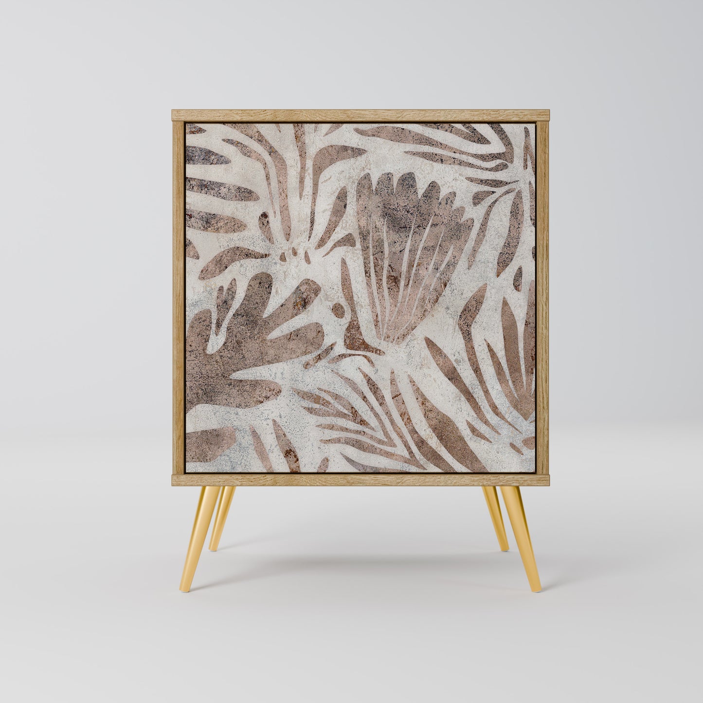 PASSING TIME Madia a 1 anta effetto rovere