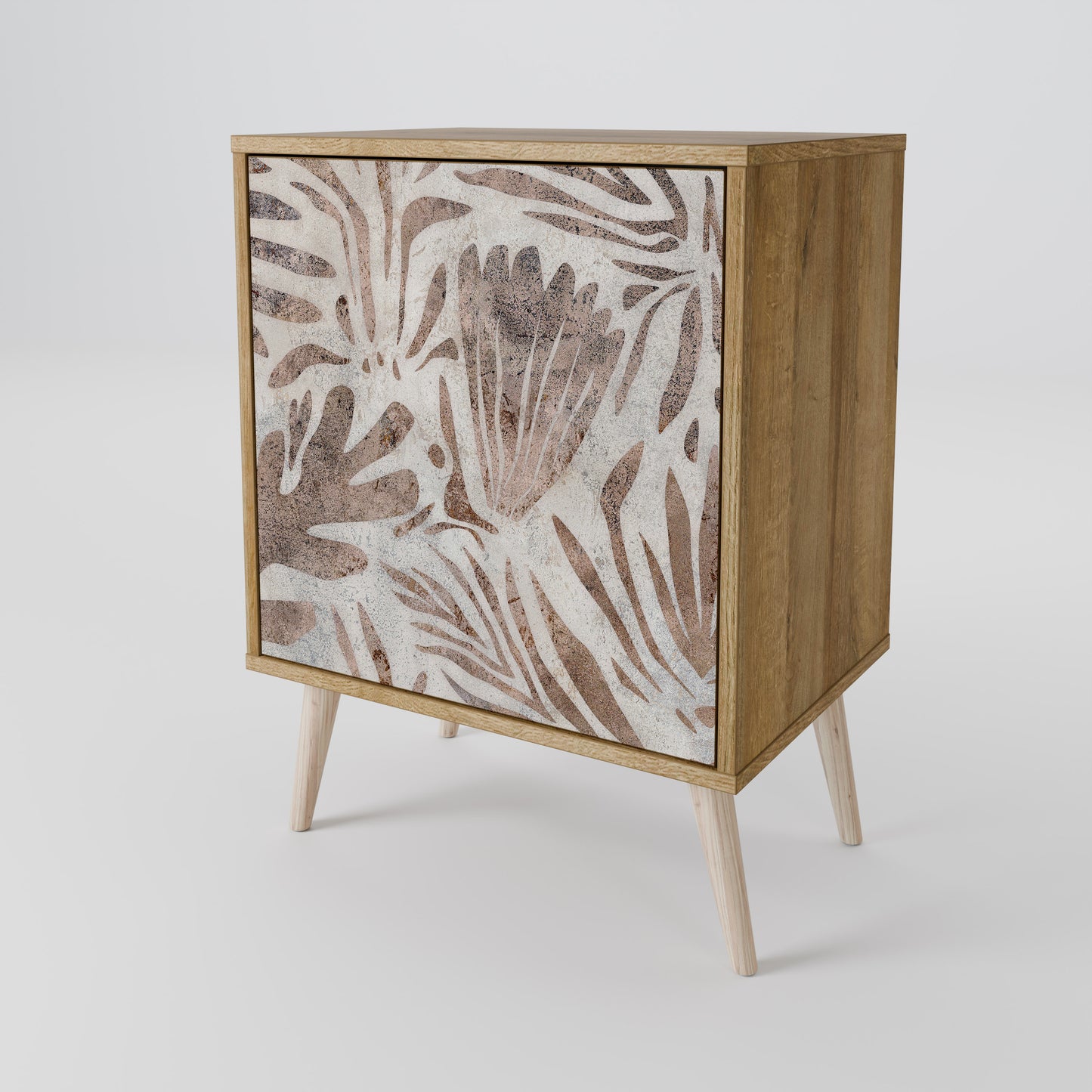 PASSING TIME Madia a 1 anta effetto rovere