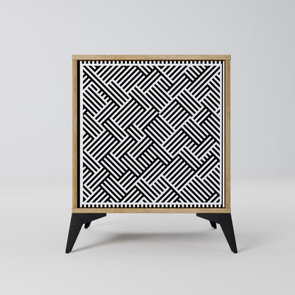 TEMPORARY SEQUENCE Madia a 1 anta effetto rovere