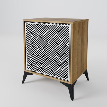 TEMPORARY SEQUENCE Madia a 1 anta effetto rovere