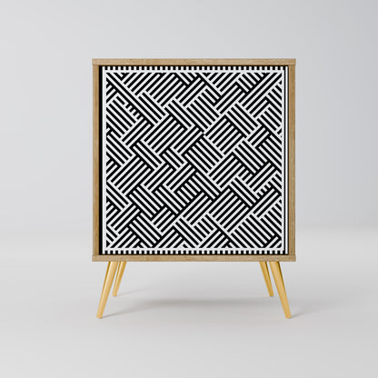 TEMPORARY SEQUENCE Madia a 1 anta effetto rovere