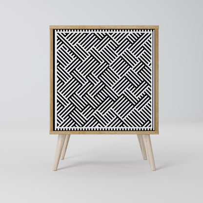 TEMPORARY SEQUENCE Madia a 1 anta effetto rovere