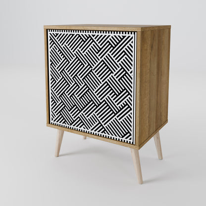 TEMPORARY SEQUENCE Madia a 1 anta effetto rovere