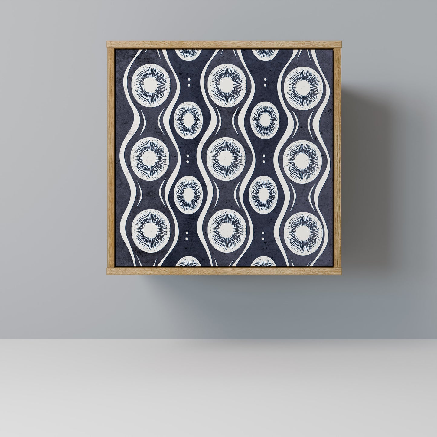 GRAPHITE EYES Madia a 1 anta effetto rovere