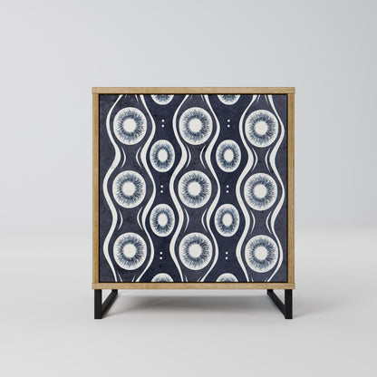 GRAPHITE EYES Madia a 1 anta effetto rovere