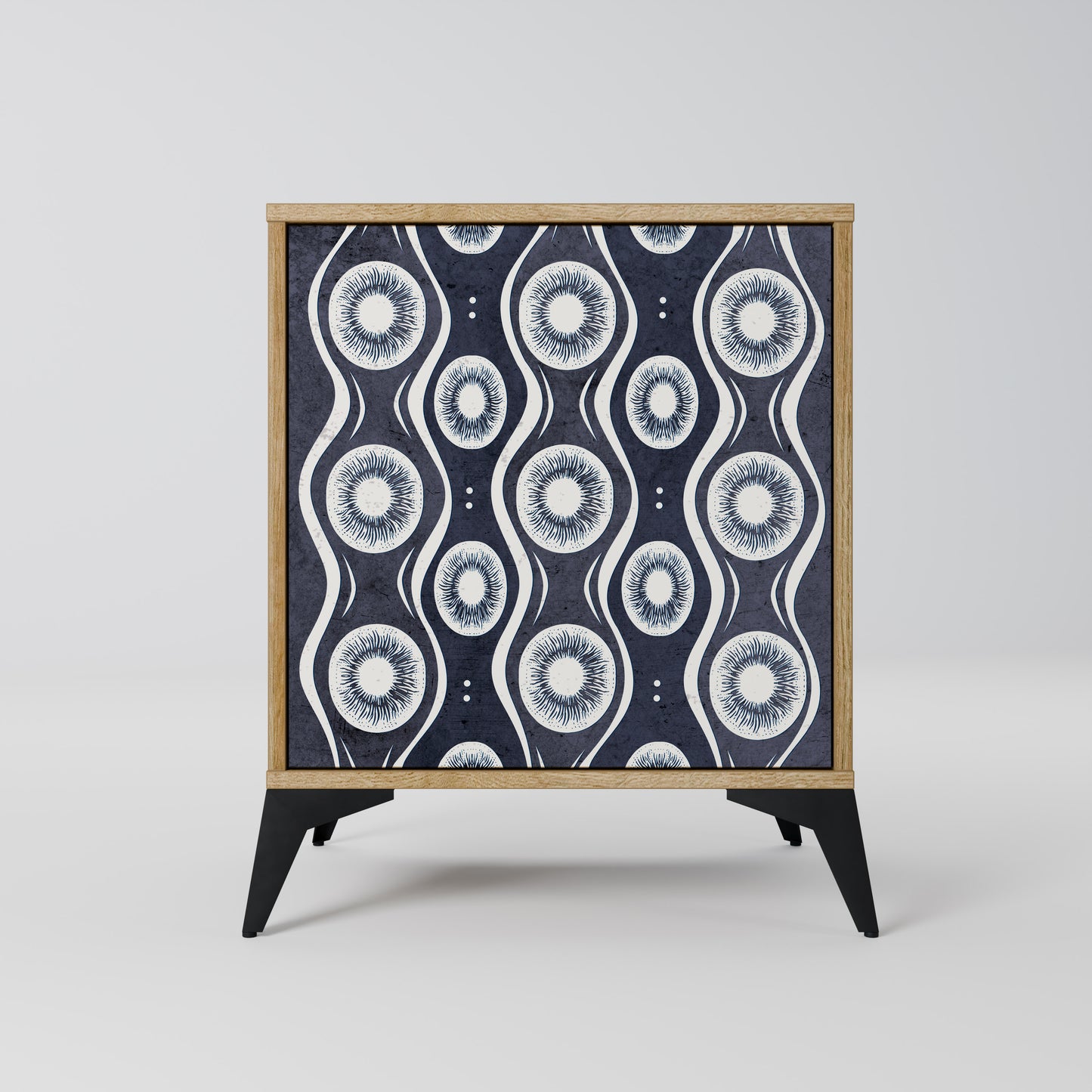 GRAPHITE EYES Madia a 1 anta effetto rovere