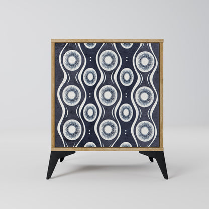 GRAPHITE EYES Madia a 1 anta effetto rovere