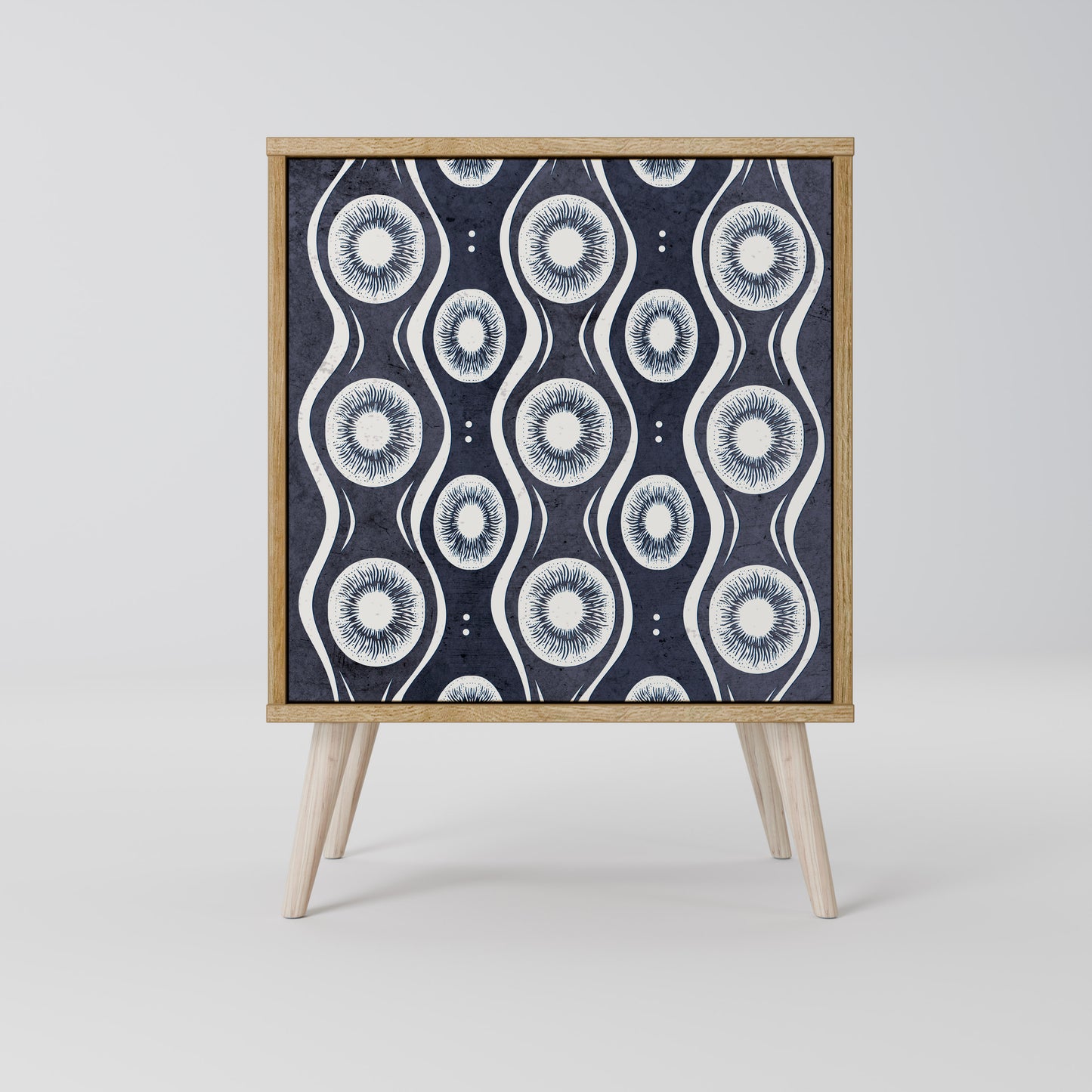 GRAPHITE EYES Madia a 1 anta effetto rovere