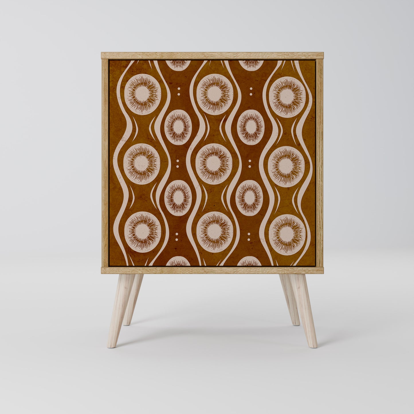 BROWN EYES Madia a 1 anta effetto rovere