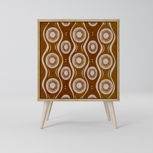 BROWN EYES Madia a 1 anta effetto rovere