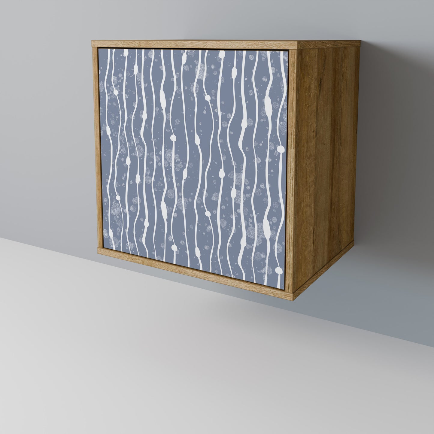 GRAPHITE RAIN Madia a 1 anta effetto rovere