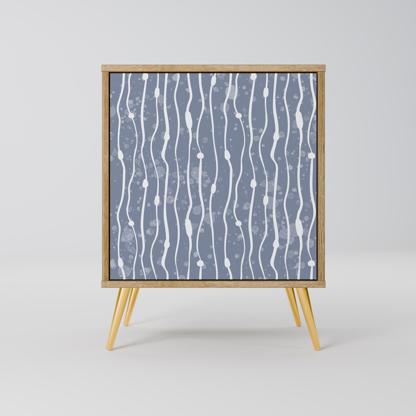 GRAPHITE RAIN Madia a 1 anta effetto rovere