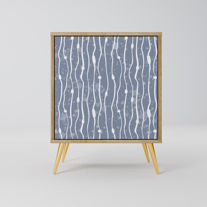 GRAPHITE RAIN Madia a 1 anta effetto rovere