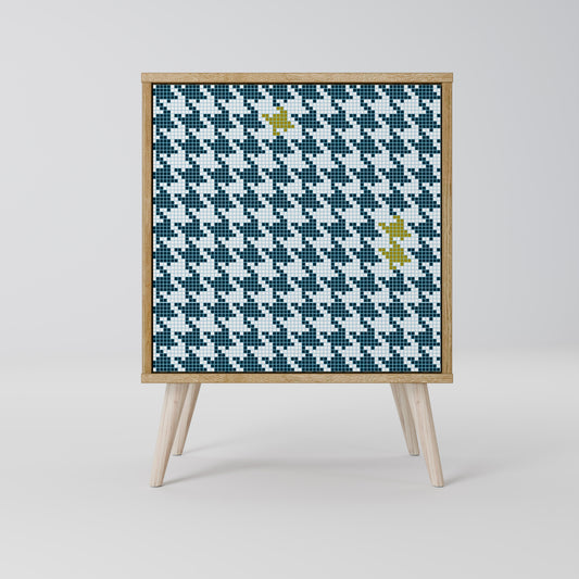 OUT OF CONTEXT Madia a 1 anta effetto rovere