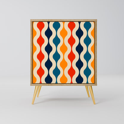 COLORFUL NOSTALGIA Madia a 1 anta effetto rovere