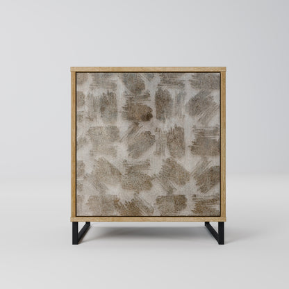 SLIGHTLY BLURRED Madia a 1 anta effetto rovere